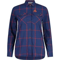 Maloja AdigeM. Women's Shirt - Midnight Check 8609