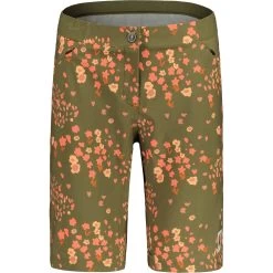 Maloja AnemonaM. Printed Women's Cycle Shorts - Moss Petite Fleur 8639