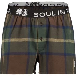 Maloja CaldaroM. Flannel Boxer - Chocolate Multi 8785