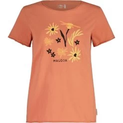 Maloja PadolaM. Traceable BioRe Women's Tee - Rosewood 8583
