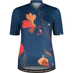 Maloja SarsteinM. 1/2 Cycle Women's Jersey - Midnight Alpflower 8741