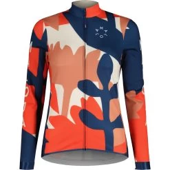 Maloja ToadstoolM. 1/1 Women's Cycle Jacket - Midnight Pastel Leaves 8619
