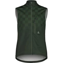 Maloja TozzagoM. Cycle Thermal Windblock Vest - Deep Forest Check 8791